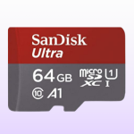 SanDisk 64GB Ultra microSDXC 120MB/s A1 Class 10 UHS-I